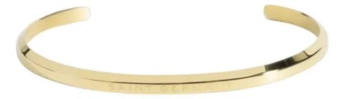 Pulseira Bracelete Dourado Saint Germain Aço Inoxidável