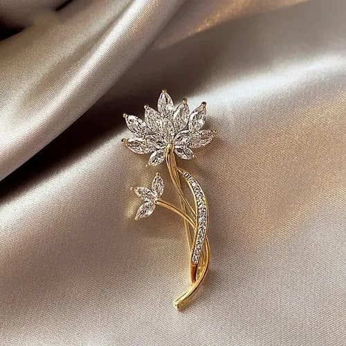 Broche Alfinete Feminino Tendência Strass Lusitana